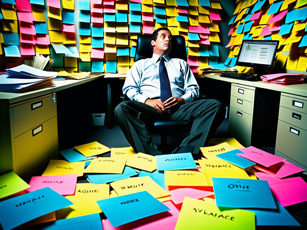 Post-it en la oficina: cuando recordar algo se convierte en decoración
